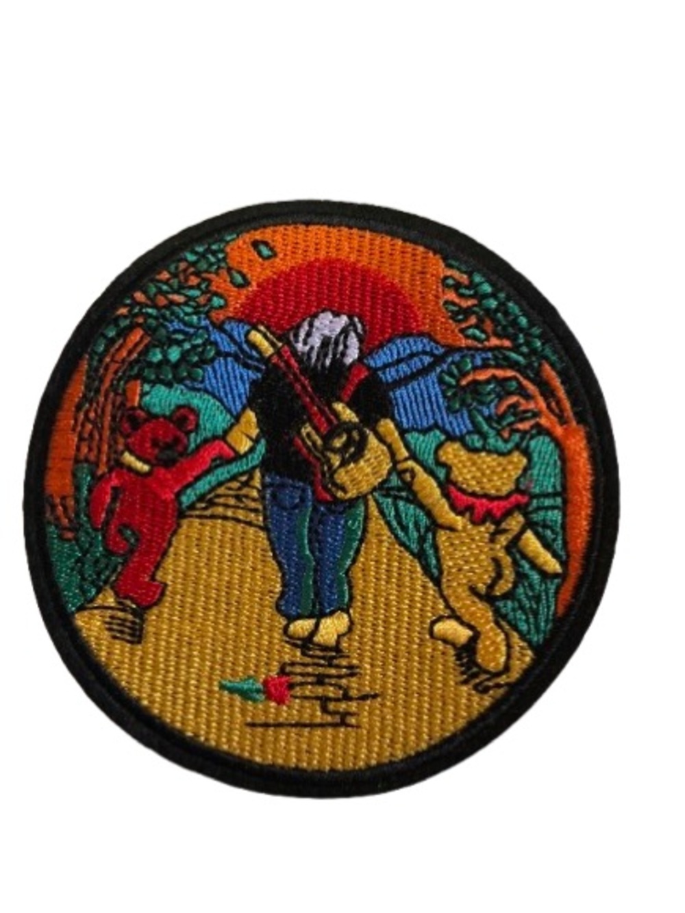 Grateful Dead Jerry and Dancing Beats Patch